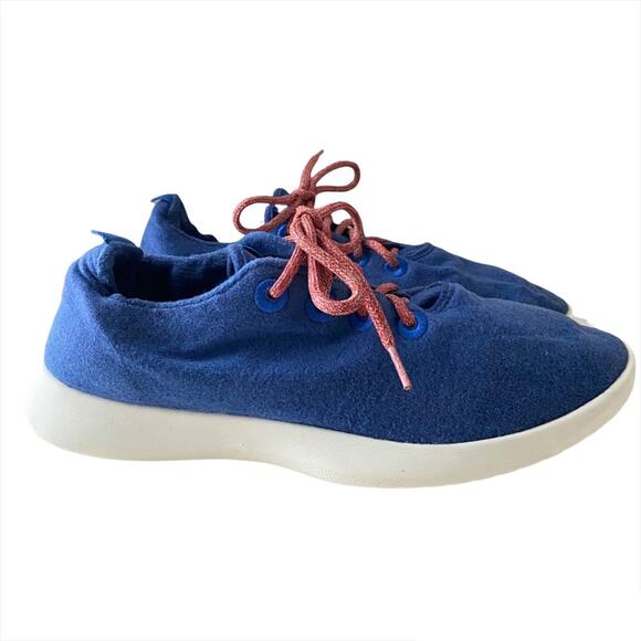 Allbirds Wool Runners Blue Orange Laces Sneakers Men’s Size US 13 - Picture 2 of 6